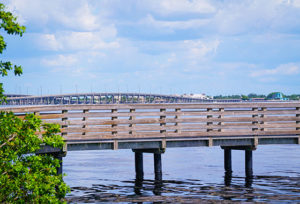 Bridge in Port Charlotte connecting to Punta Gorda FL